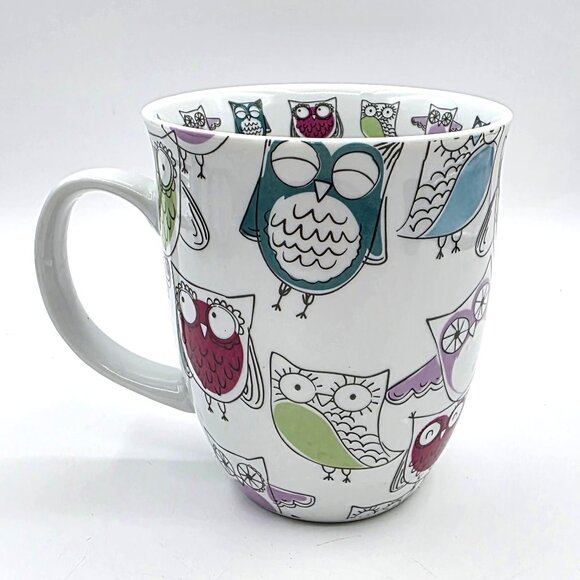 OWLS Creative Tops Ltd Owl Coffee Mug Tea Cup Multicolored Novelty Quirky Bird - Picture 1 of 10